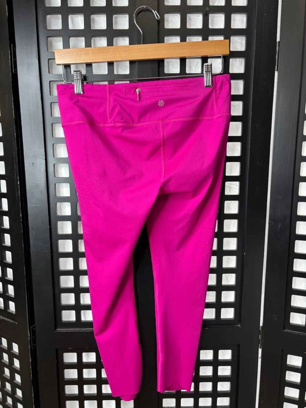 ๐ Athleta Small Fuchsia Leggings Stretch Ankle Athletic ๐ - Picture 5 of 12